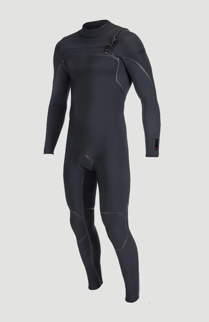 MEN HYPERFREAK FIRE 4/3+MM CHEST ZIP FULL WETSUIT | BLACK